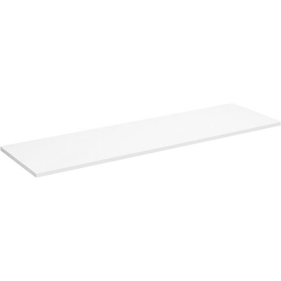 Closet organizer wood shelf 48 inch white storage shelf for clothes blankets sho - Picture 1 of 5